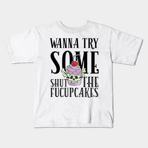 Pastel Goth Cupcake Meme Kawaii Gothic Sarcastic Eboy Egirl Kids T-Shirt by TellingTales